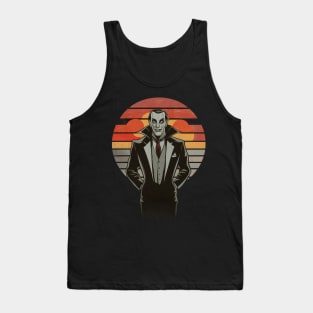 Retro vampire vintage sunset Tank Top